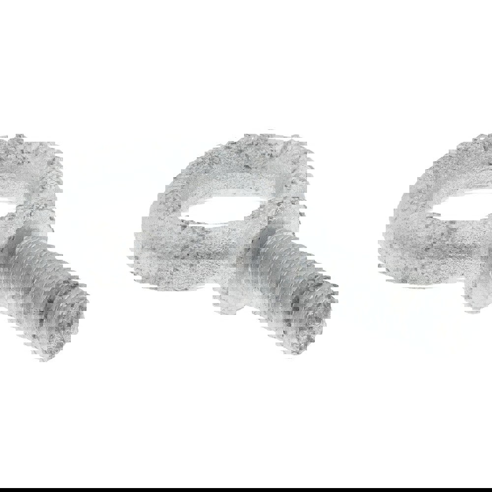 Fixed Lifting Eye Bolt: With Shoulder, 1,400 lb Capacity, 3/8-16 Thread, Grade C-1035 Forged Steel